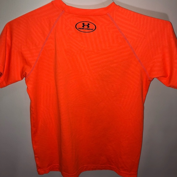 Under Armour Boys Orange Dry Fit Loose Shirt - Picture 2 of 6